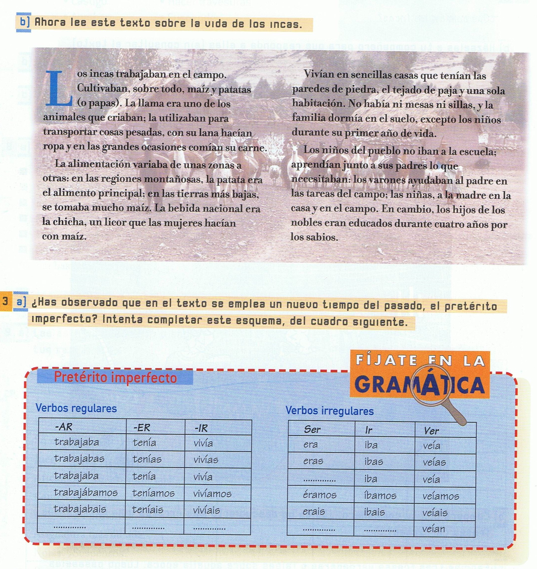 Pretérito Imperfecto Nuevo ELE A2