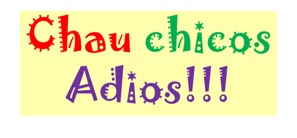 Despedida en español